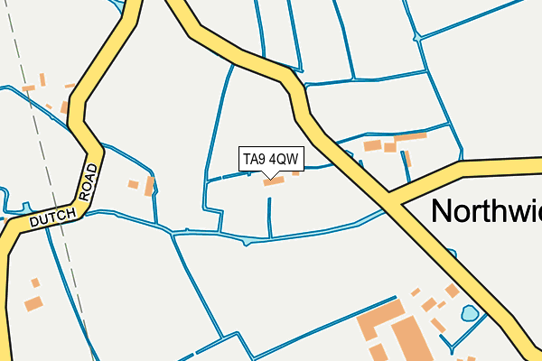 TA9 4QW map - OS OpenMap – Local (Ordnance Survey)