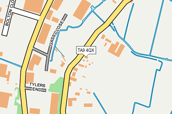 TA9 4QX map - OS OpenMap – Local (Ordnance Survey)