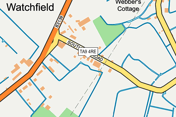 TA9 4RE map - OS OpenMap – Local (Ordnance Survey)