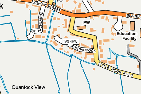 TA9 4RW map - OS OpenMap – Local (Ordnance Survey)