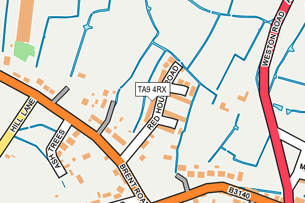 TA9 4RX map - OS OpenMap – Local (Ordnance Survey)