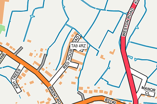 TA9 4RZ map - OS OpenMap – Local (Ordnance Survey)