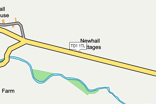 TD1 1TL map - OS OpenMap – Local (Ordnance Survey)