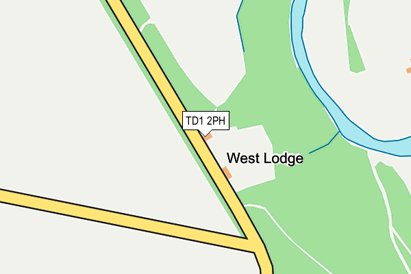 TD1 2PH map - OS OpenMap – Local (Ordnance Survey)