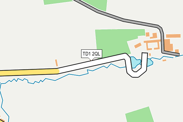 TD1 2QL map - OS OpenMap – Local (Ordnance Survey)
