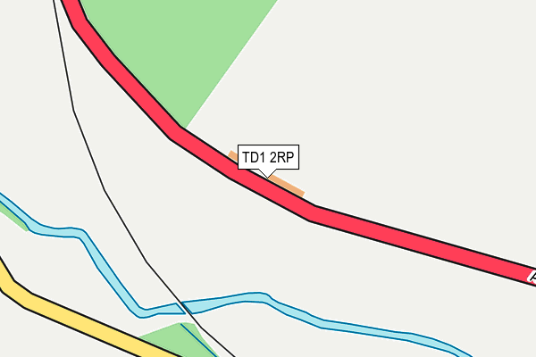 TD1 2RP map - OS OpenMap – Local (Ordnance Survey)