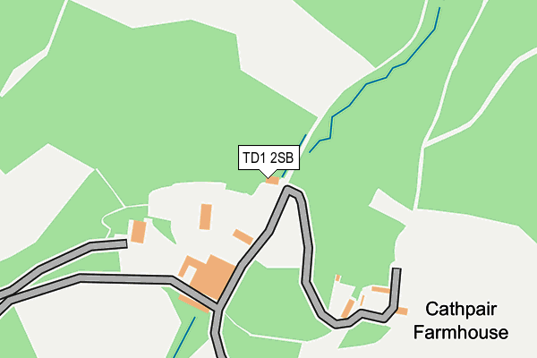 TD1 2SB map - OS OpenMap – Local (Ordnance Survey)