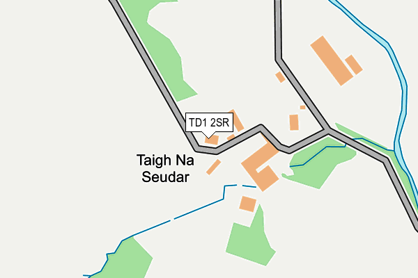 TD1 2SR map - OS OpenMap – Local (Ordnance Survey)