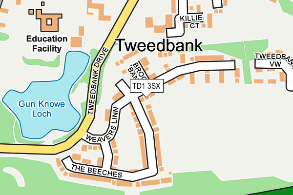 Map of TANDOM LIMITED at local scale