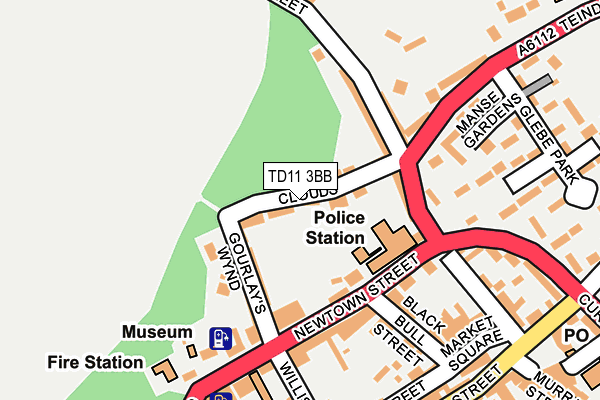 TD11 3BB map - OS OpenMap – Local (Ordnance Survey)