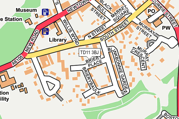 TD11 3BJ map - OS OpenMap – Local (Ordnance Survey)