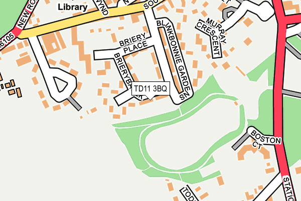 TD11 3BQ map - OS OpenMap – Local (Ordnance Survey)