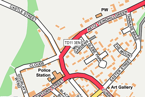 TD11 3EN map - OS OpenMap – Local (Ordnance Survey)