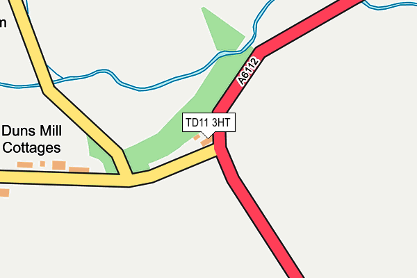 TD11 3HT map - OS OpenMap – Local (Ordnance Survey)