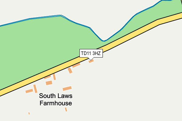 TD11 3HZ map - OS OpenMap – Local (Ordnance Survey)