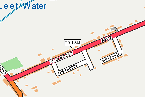 TD11 3JJ map - OS OpenMap – Local (Ordnance Survey)