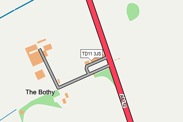 TD11 3JS map - OS OpenMap – Local (Ordnance Survey)