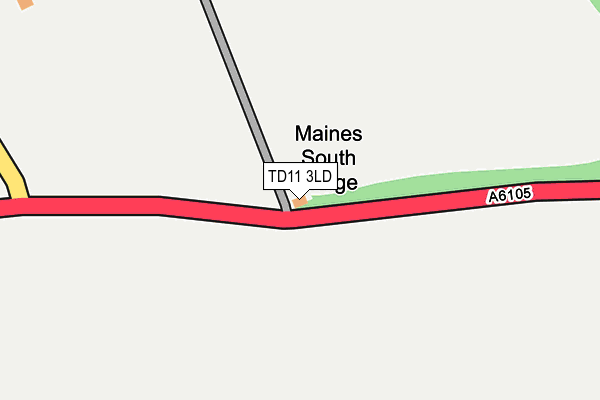 TD11 3LD map - OS OpenMap – Local (Ordnance Survey)