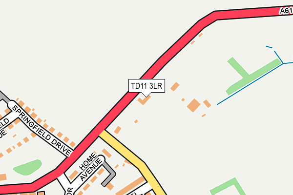 TD11 3LR map - OS OpenMap – Local (Ordnance Survey)