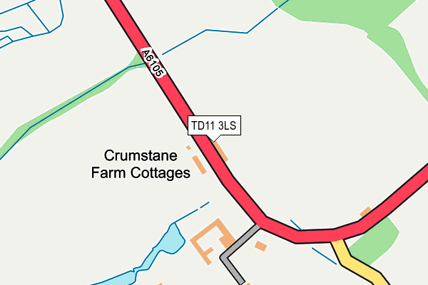 TD11 3LS map - OS OpenMap – Local (Ordnance Survey)