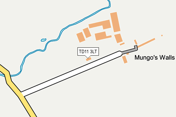 TD11 3LT map - OS OpenMap – Local (Ordnance Survey)