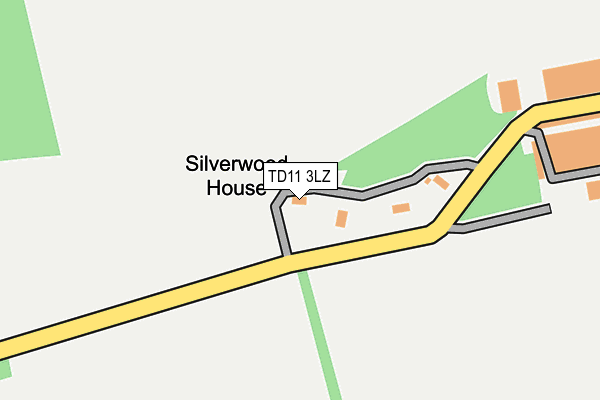 TD11 3LZ map - OS OpenMap – Local (Ordnance Survey)