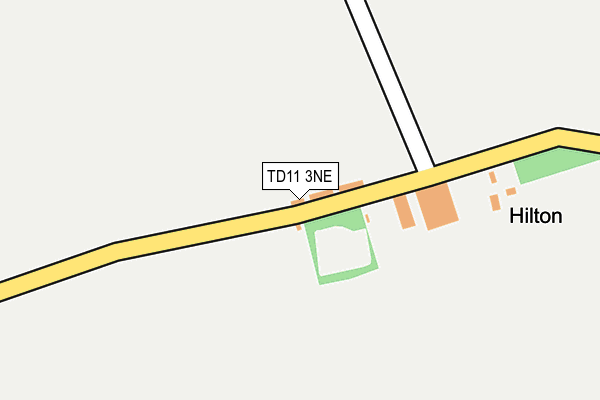 TD11 3NE map - OS OpenMap – Local (Ordnance Survey)