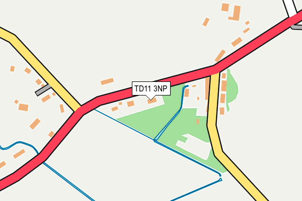 TD11 3NP map - OS OpenMap – Local (Ordnance Survey)