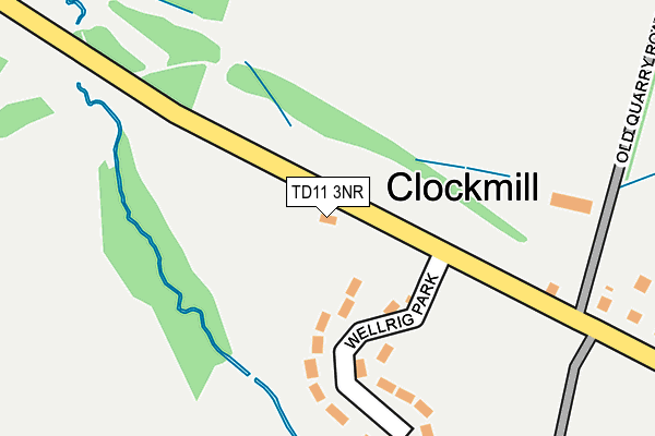 TD11 3NR map - OS OpenMap – Local (Ordnance Survey)