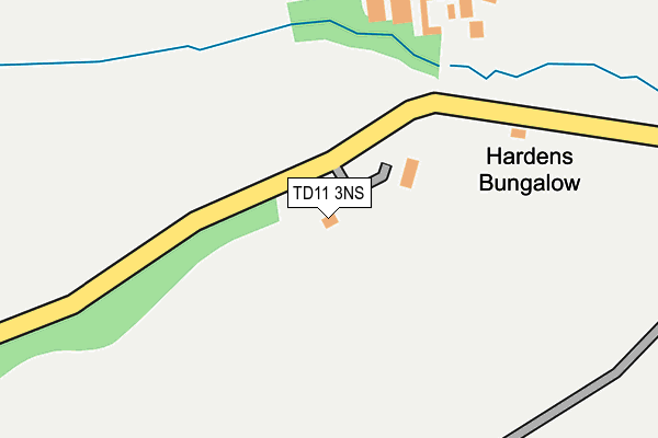 TD11 3NS map - OS OpenMap – Local (Ordnance Survey)