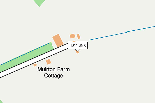TD11 3NX map - OS OpenMap – Local (Ordnance Survey)
