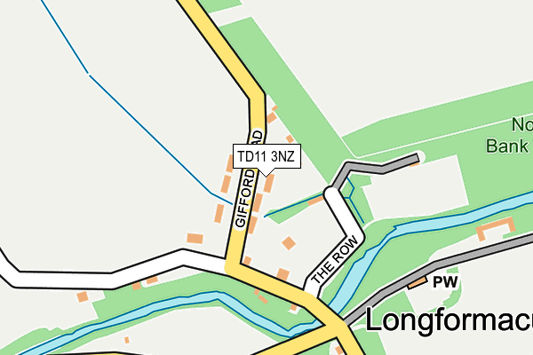 TD11 3NZ map - OS OpenMap – Local (Ordnance Survey)