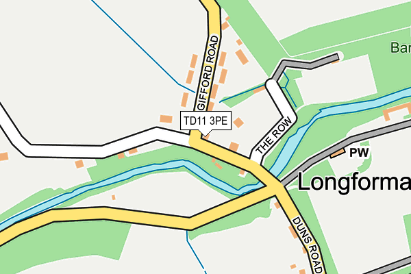 TD11 3PE map - OS OpenMap – Local (Ordnance Survey)