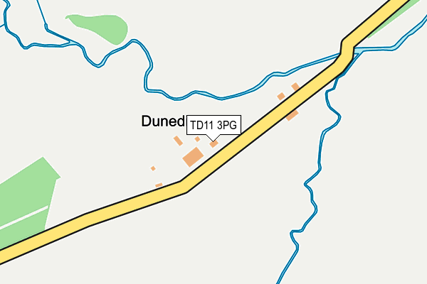 TD11 3PG map - OS OpenMap – Local (Ordnance Survey)