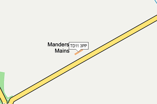 TD11 3PP map - OS OpenMap – Local (Ordnance Survey)