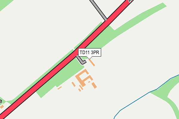 TD11 3PR map - OS OpenMap – Local (Ordnance Survey)