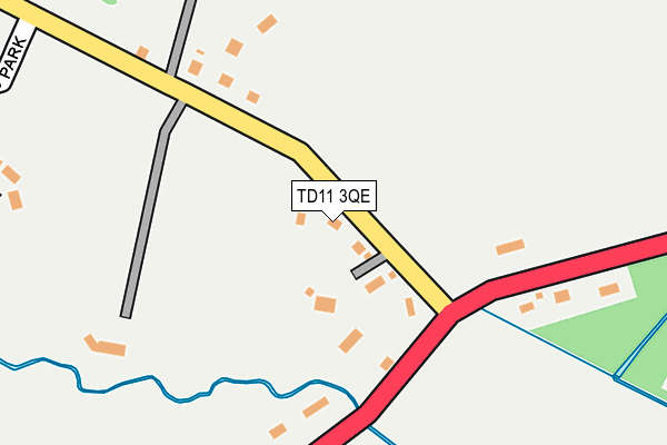 TD11 3QE map - OS OpenMap – Local (Ordnance Survey)