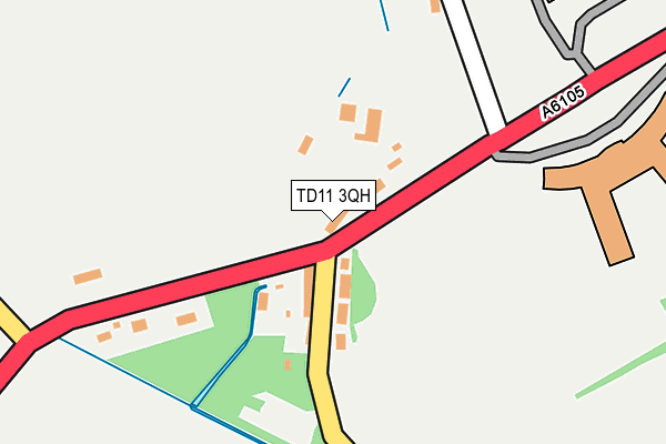TD11 3QH map - OS OpenMap – Local (Ordnance Survey)