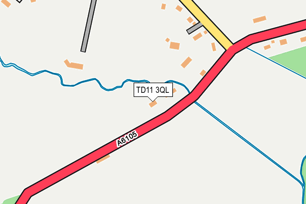 TD11 3QL map - OS OpenMap – Local (Ordnance Survey)