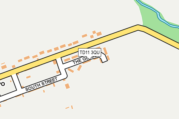 TD11 3QU map - OS OpenMap – Local (Ordnance Survey)