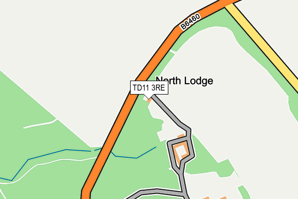 TD11 3RE map - OS OpenMap – Local (Ordnance Survey)