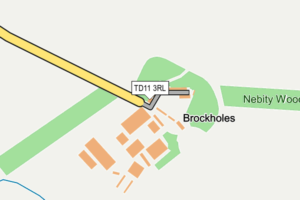 TD11 3RL map - OS OpenMap – Local (Ordnance Survey)