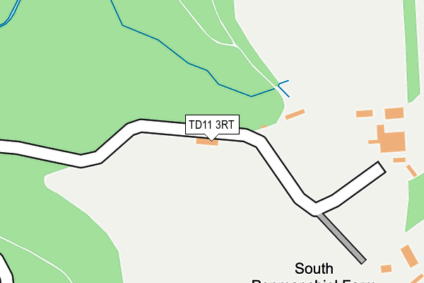 TD11 3RT map - OS OpenMap – Local (Ordnance Survey)