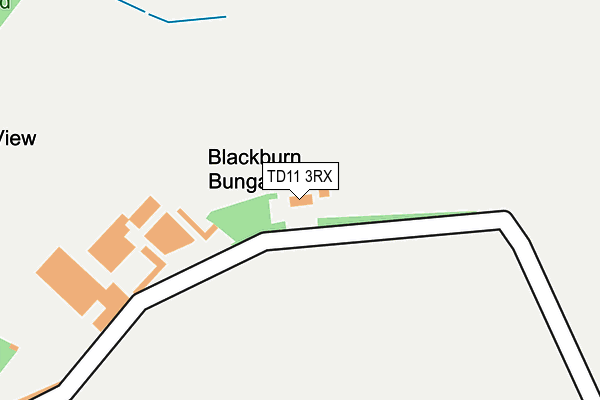 TD11 3RX map - OS OpenMap – Local (Ordnance Survey)