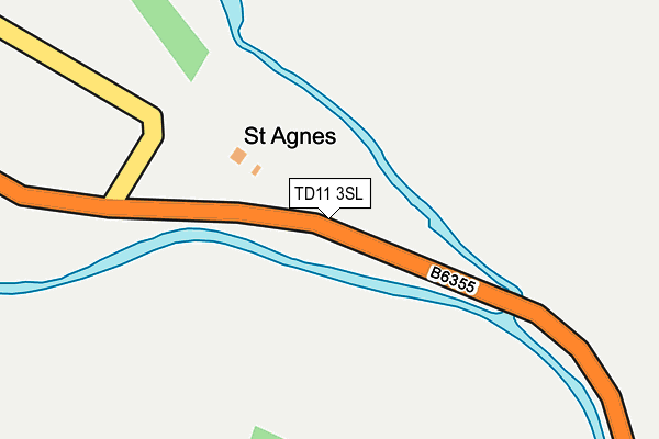 TD11 3SL map - OS OpenMap – Local (Ordnance Survey)