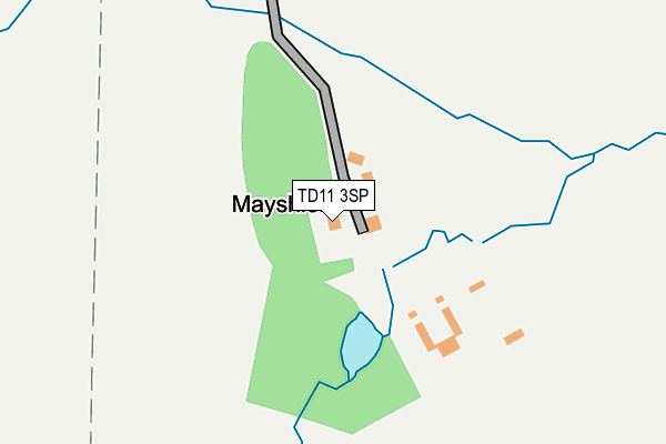 TD11 3SP map - OS OpenMap – Local (Ordnance Survey)
