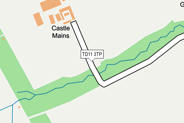 TD11 3TP map - OS OpenMap – Local (Ordnance Survey)