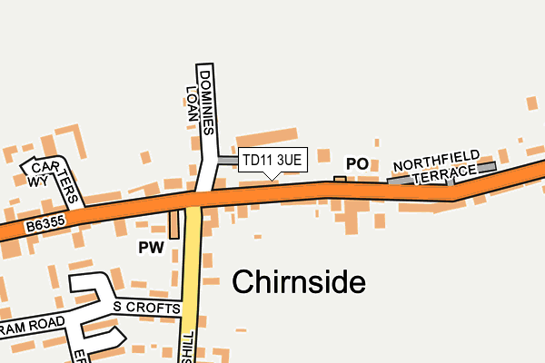 TD11 3UE map - OS OpenMap – Local (Ordnance Survey)