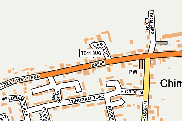TD11 3UG map - OS OpenMap – Local (Ordnance Survey)