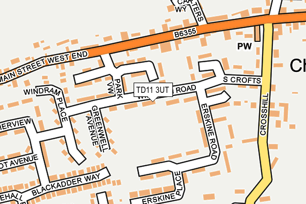 TD11 3UT map - OS OpenMap – Local (Ordnance Survey)